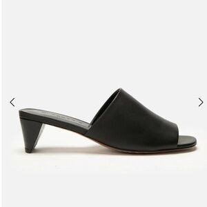 Robert Clergerie Black Leather Mules, N.I.B, size 9.5